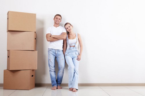 Removal team preparing a local move in Romford