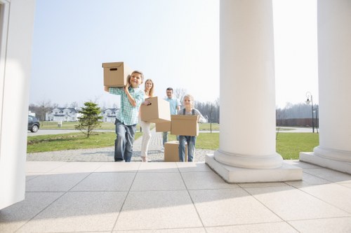 Local piano movers working in a Romford property