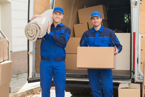 Local driver loading items for a move or delivery in Romford