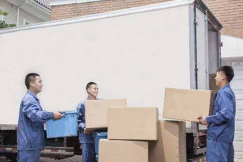 Office furniture and equipment being moved on the same day in Romford