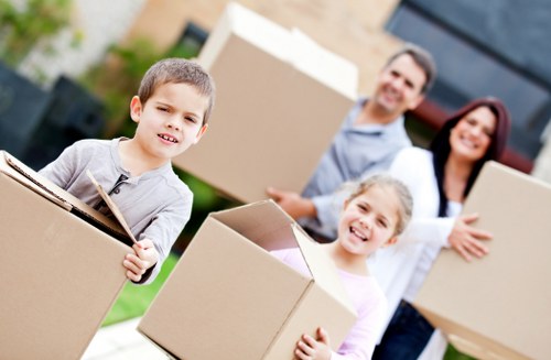 Furniture and household items being transported by Romford removalists