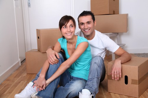Careful furniture handling during a Romford house move