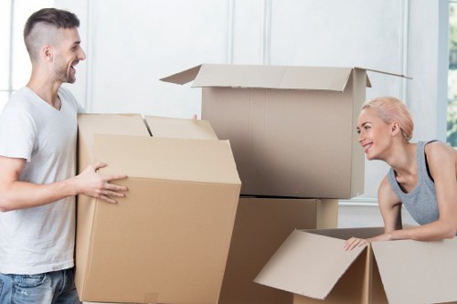 Romford van service handling furniture collection and delivery in a residential area