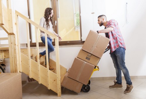 Local team handling a house move with a removal van in Romford