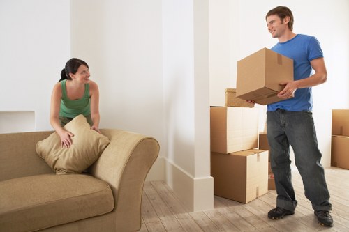 Careful loading of sofas and wardrobes for local furniture removals